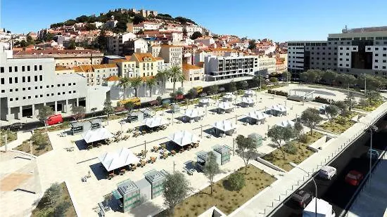 Amazing Downtown Apt With Small Balcony With View Over The Castle Lissabon Appartement